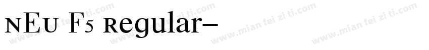 NEU F5 Regular字体转换
